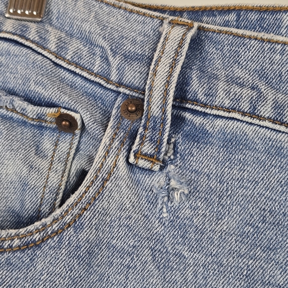 Abercrombie & Fitch Curve Love '90s Slim Straight Ultra High Rise Jean 28 6 - Picture 4 of 15